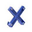 MEGA mágnes kereszt XL, kék 90x90 mm, 2 kampóval