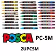 UNI POSCA PC-5M FEKETE (24)