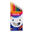 NEBULO SZÍNES CERUZA KÉSZLET, JUMBO HÁROMSZÖG, 12 SZÍNES
