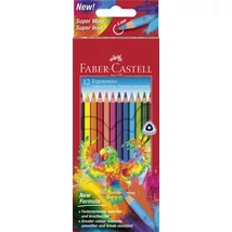FABER-CASTELL SZÍNES CERUZA KÉSZLET 12DB-OS PAPAGÁJ HÁROMSZÖGŰ