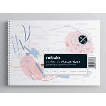 NEBULO VÁZLATFÜZET, FAMENTES, B4-32, 120 G, SPIRÁLOS