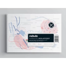 NEBULO VÁZLATFÜZET, FAMENTES, B5-32, 120 G, SPIRÁLOS, NEBULO