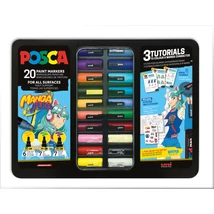 UNI POSCA VEGYES 20DB-OS KÉSZLET MANGA HERO