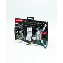 UNI PWE-5M Folyékony kréta karácsonyi készlet Tradicionális színek UNI PWE-5M Folyékony kréta karácsonyi készlet Tradicionális színek