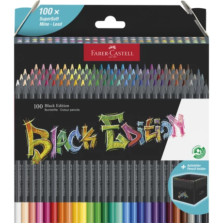 FABER-CASTELL SZÍNES CERUZA KÉSZLET 100DB-OS BLACK EDITION FEKETE TEST 2023