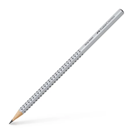 FABER-CASTELL GRAFITCERUZA GRIP 2001 EZÜST TEST SZÍN 2B