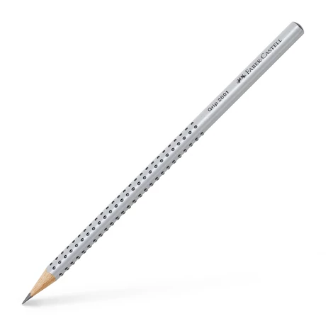 FABER-CASTELL GRAFITCERUZA GRIP 2001 EZÜST TEST SZÍN 2H