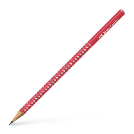 FABER-CASTELL GRAFITCERUZA SPARKLE GYÖNGYHÁZFÉNYŰ CUKORNÁD PIROS 2022