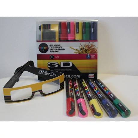 UNI POSCA PC-5M 3D SZETT