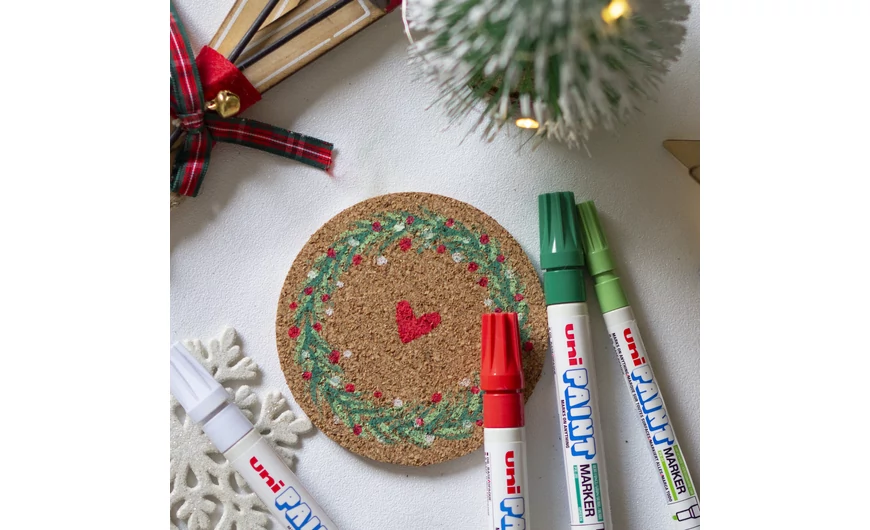 Dekorációs ötlet: saját díszítésű, karácsonyi alátét!